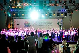 Performance and public participation at Run The World.